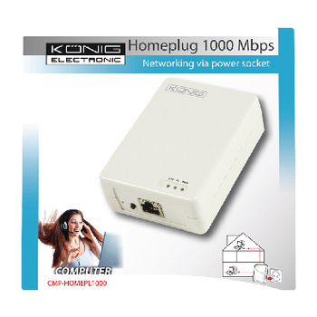 CMP-HOMEPL1000 Homeplug wit 1000 mbps Verpakking foto